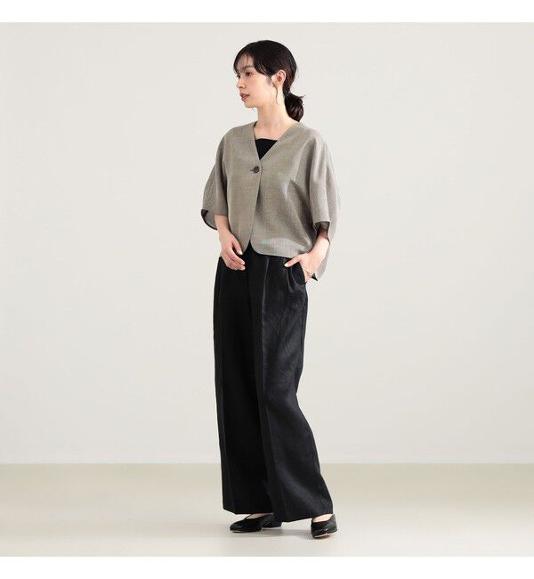 Demi-Luxe BEAMS 「ツイード メッシュ タック ジャケット」|ダッフルコート|