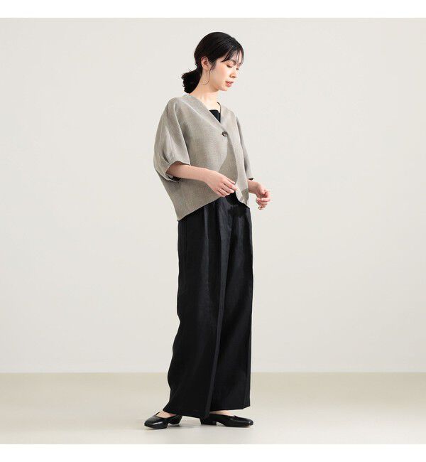 Demi-Luxe BEAMS 「ツイード メッシュ タック ジャケット」|ダッフルコート|