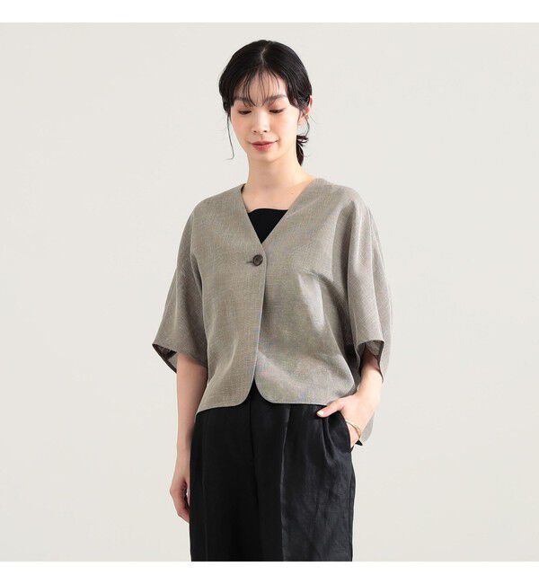Demi-Luxe BEAMS 「ツイード メッシュ タック ジャケット」|ダッフルコート|