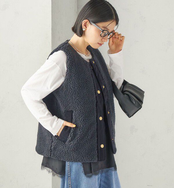 SHIPS for women「《一部予約》【一部SHIPS別注】Barbour: DULSIE LINER」|ベスト・ジレ|