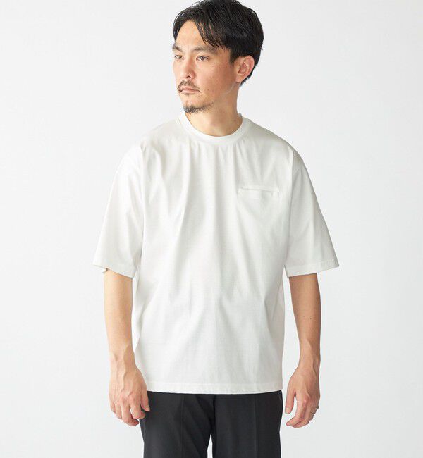 SHIPS「SHIPS: 〈接触冷感 / 抗菌防臭機能〉クールタッチ スムース Tシャツ」|Tシャツ・カットソー|