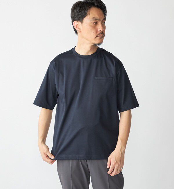 SHIPS「SHIPS: 〈接触冷感 / 抗菌防臭機能〉クールタッチ スムース Tシャツ」|Tシャツ・カットソー|