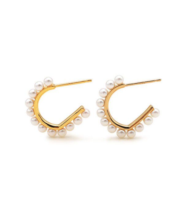 TOMORROWLAND GOODS「【別注】januka  パールフープ スモールピアス」|ピアス|
