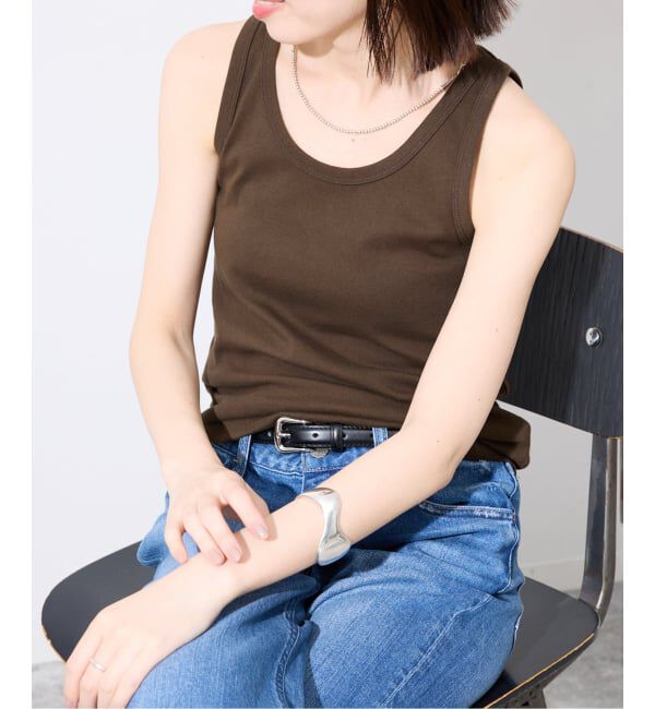 SLOBE IENA「《追加》basic タンクトップ」|タンクトップ|