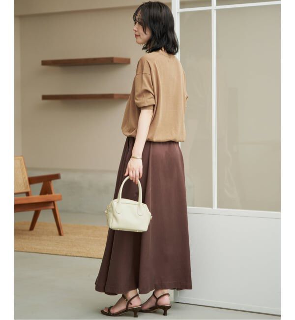 SLOBE IENA「《WEB限定/追加/シリーズあり》コットンキュプラハーフスリーブプルオーバー」|ニット・セーター|