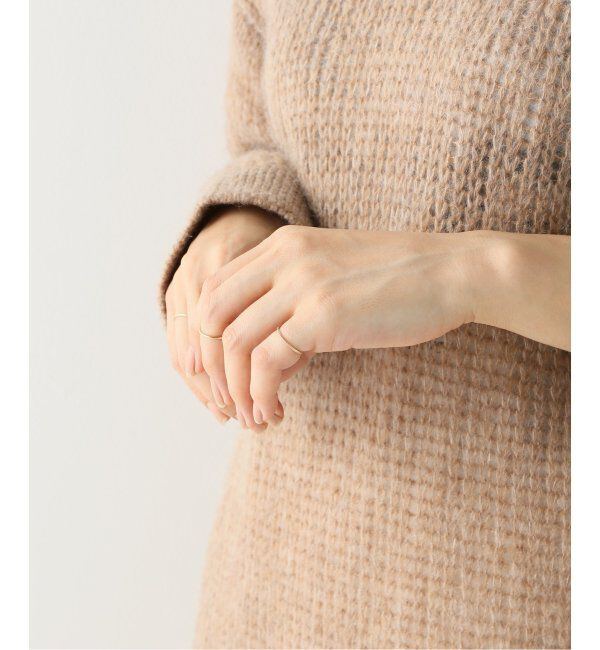 Lilas by Spick&Span「※シンプルピンキーリングミル打ちK10」|リング|