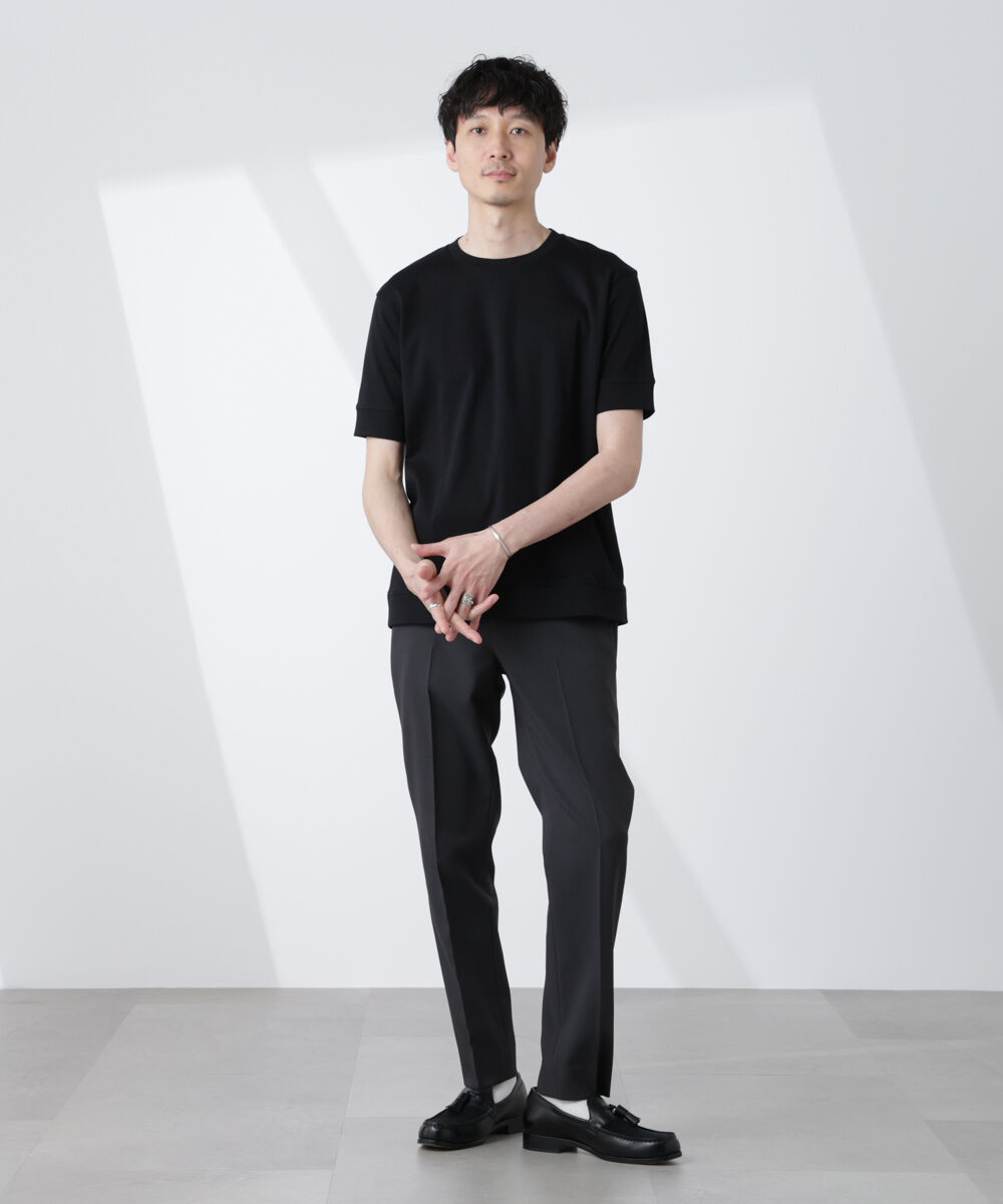NANO universe「[FORMAL JERSEY]クルーネックカットソー半袖」|Tシャツ・カットソー|