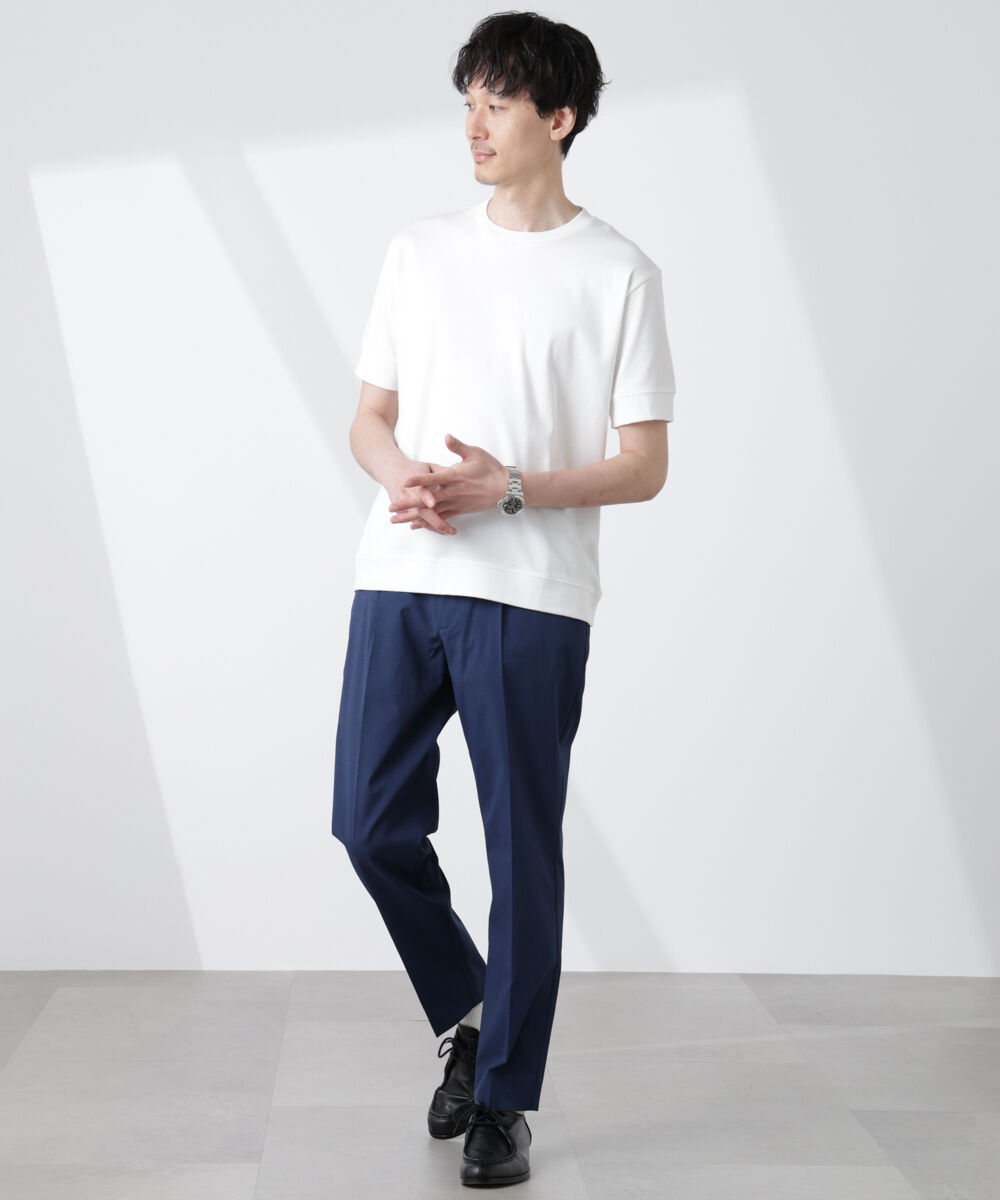 NANO universe「[FORMAL JERSEY]クルーネックカットソー半袖」|Tシャツ・カットソー|