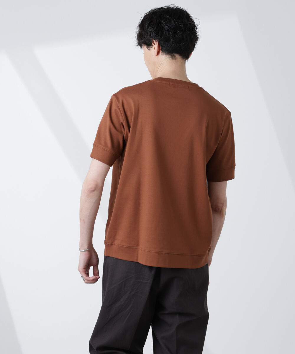 NANO universe「[FORMAL JERSEY]クルーネックカットソー半袖」|Tシャツ・カットソー|