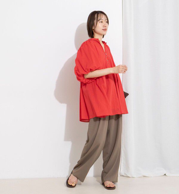 NOLLEY'S「ウォッシャブルハンドスモックバルーン袖ブラウス」|シャツ・ブラウス|