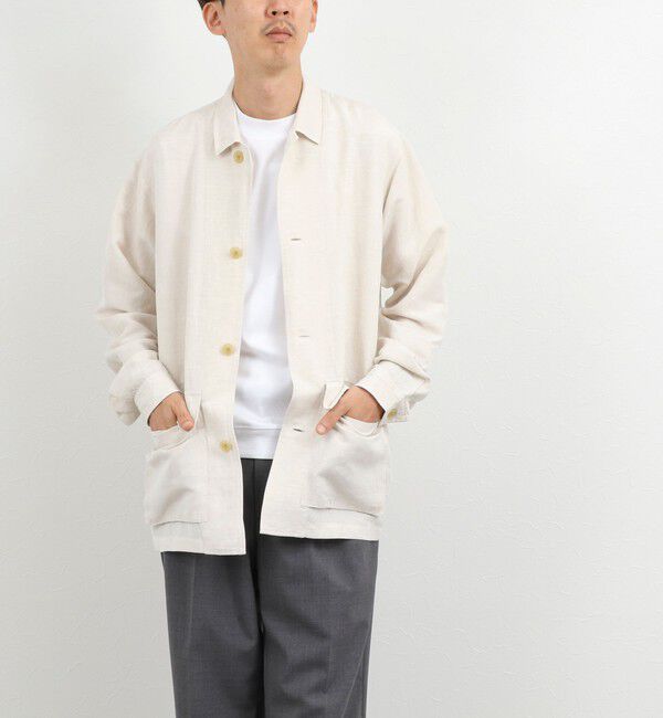 NOLLEY'S goodman「Li/R リネンレーヨン シャツブルゾン 26SS」|ブルゾン・スタジャン|