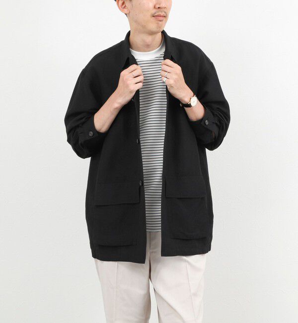 NOLLEY'S goodman「Li/R リネンレーヨン シャツブルゾン 26SS」|ブルゾン・スタジャン|