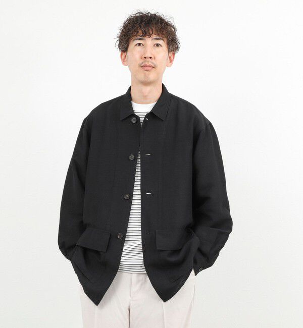 NOLLEY'S goodman「Li/R リネンレーヨン シャツブルゾン 26SS」|ブルゾン・スタジャン|