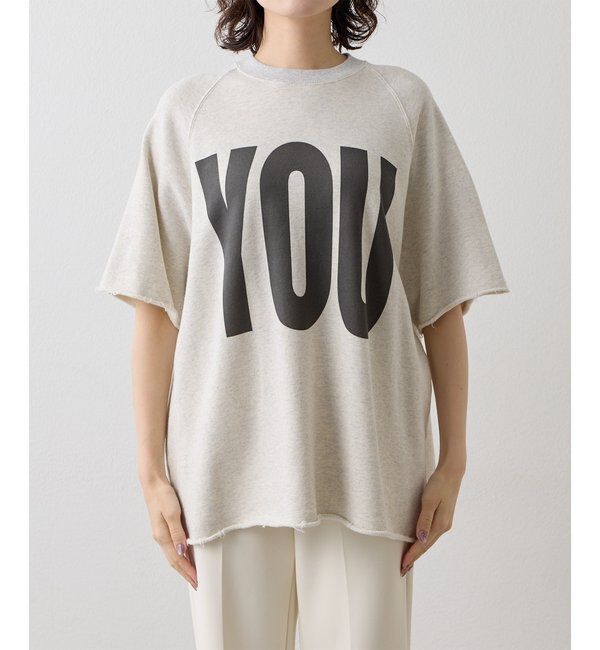  「【KATHARINE HAMNETT】スローガンハーフスリーブスウェット」|Tシャツ・カットソー|