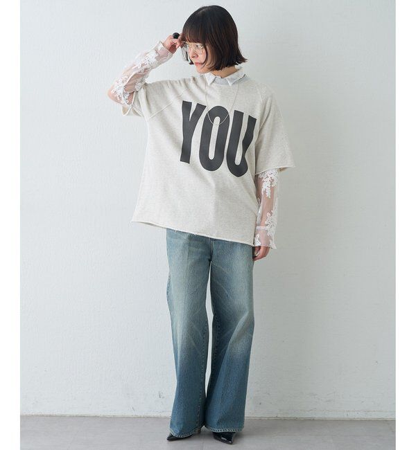  「【KATHARINE HAMNETT】スローガンハーフスリーブスウェット」|Tシャツ・カットソー|