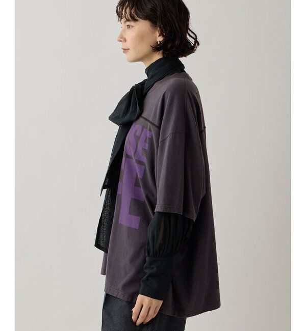  「【KATHARINE HAMNETT】スローガンフットボールTシャツ」|Tシャツ・カットソー|