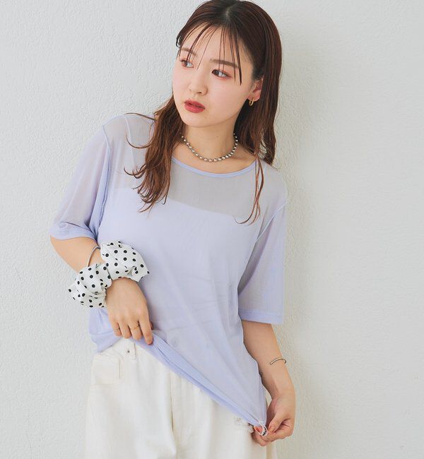  「チュールシアーTシャツ」|Tシャツ・カットソー|