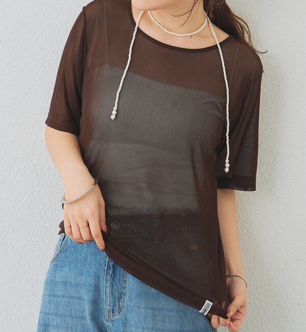  「チュールシアーTシャツ」|Tシャツ・カットソー|