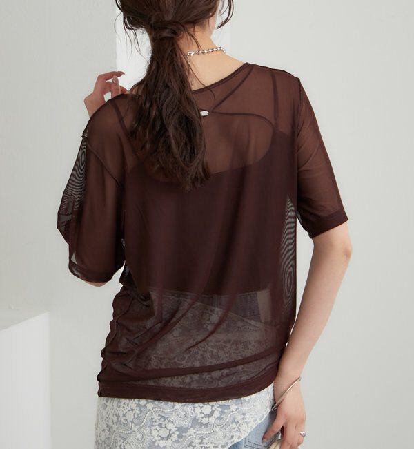  「チュールシアーTシャツ」|Tシャツ・カットソー|
