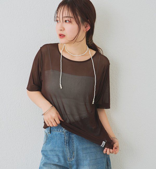  「チュールシアーTシャツ」|Tシャツ・カットソー|