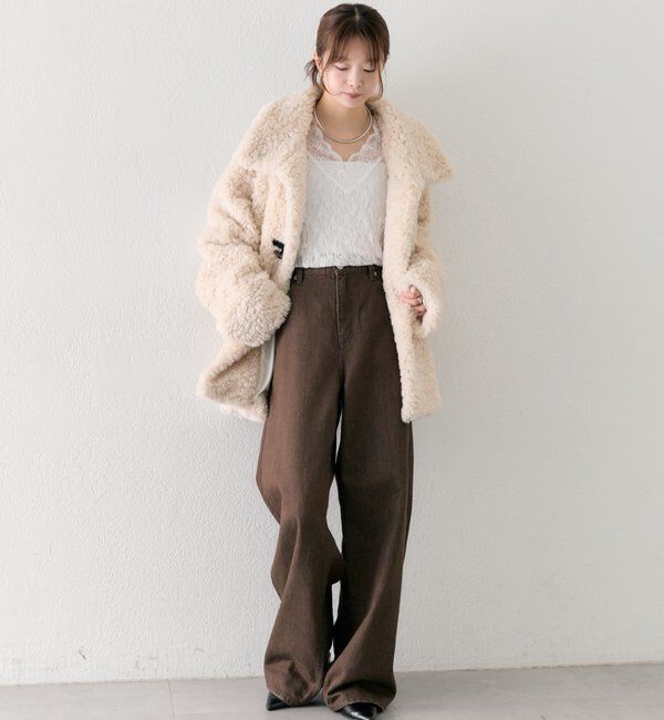  「トグルボタンファーコート」|その他|
