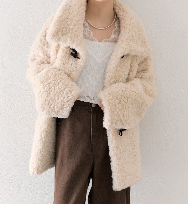  「トグルボタンファーコート」|その他|