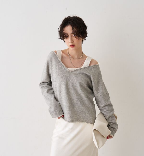 Rouge vif「【CHIMERE/シメール】レザーワイドワンハンドル」|ハンドバッグ|