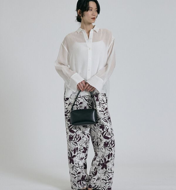 qualite「【大人の柄パンツ】ボタニカルプリントパンツ」|その他|