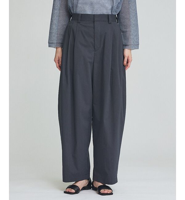 qualite「【接触冷感】タイプライター タックバレルパンツ」|その他|