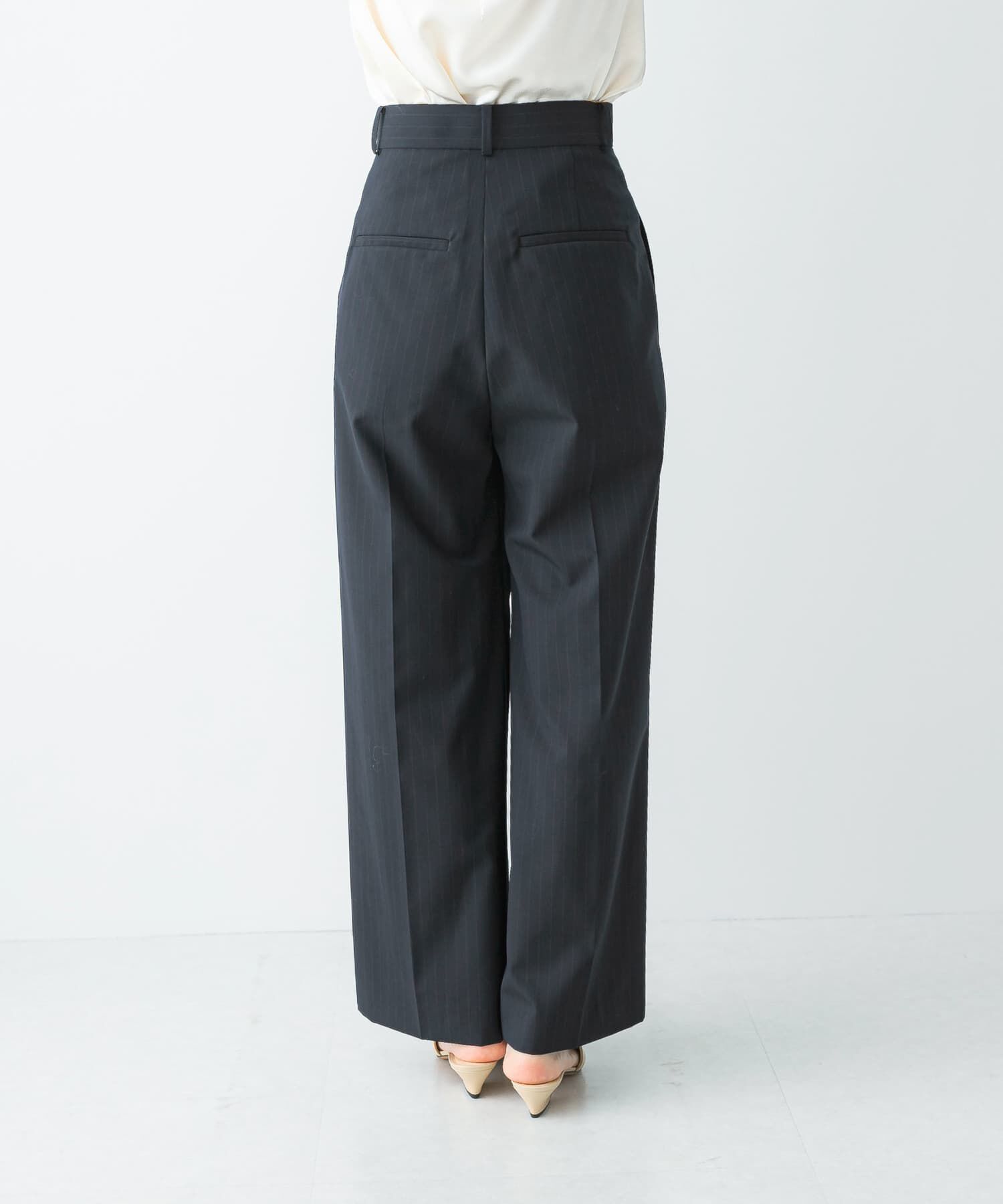 URBAN RESEARCH ROSSO「ウール混防シワハイウエストワイドスラックス」|その他|