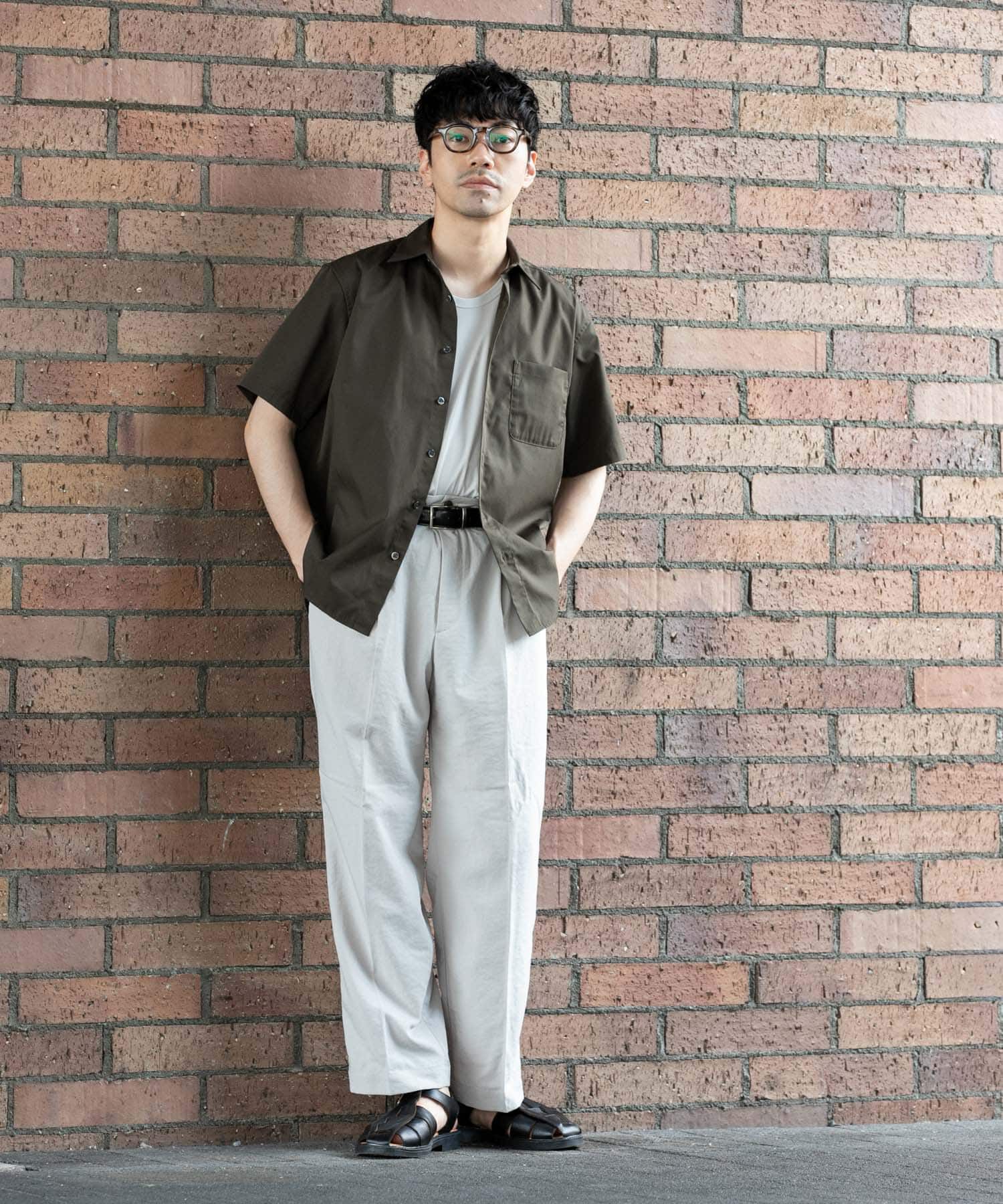 URBAN RESEARCH ROSSO「『XLサイズあり』『防シワ/防臭』アーバンリラックスブロード半袖シャツ」|シャツ・ブラウス|