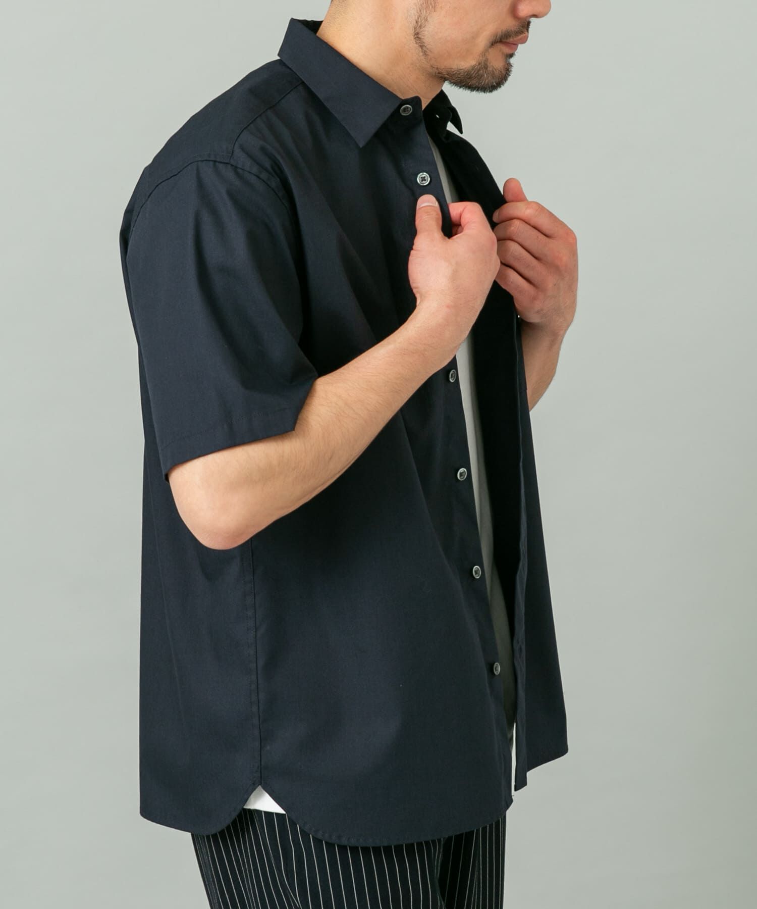 URBAN RESEARCH ROSSO「『XLサイズあり』『防シワ/防臭』アーバンリラックスブロード半袖シャツ」|シャツ・ブラウス|