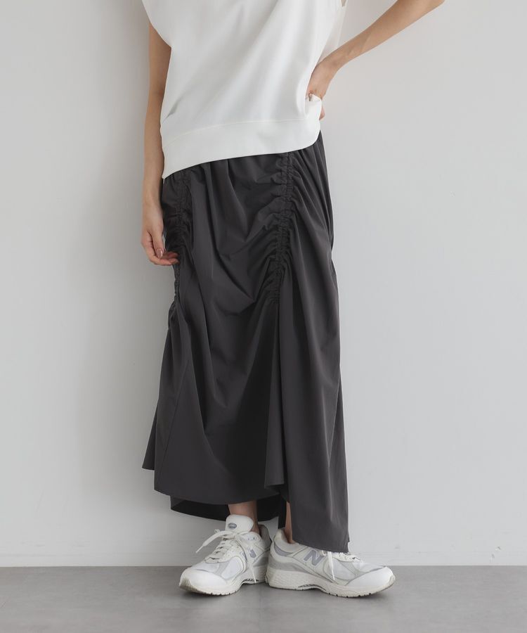 GARAGE OF GOOD CLOTHING「アシメギャザーロングスカート」|スカート|