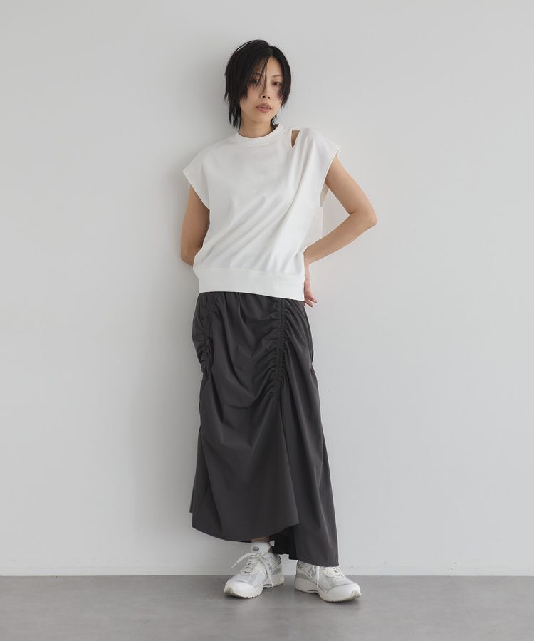GARAGE OF GOOD CLOTHING「アシメギャザーロングスカート」|スカート|