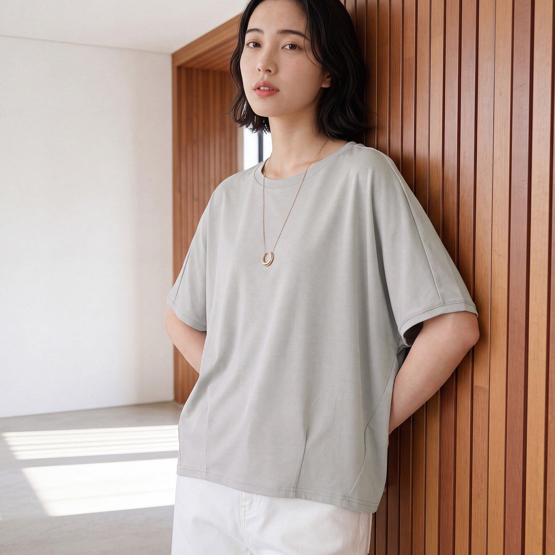 Dessin「【汗シミ防止/UVカット】ドルマンスリーブ プルオーバー」|Tシャツ・カットソー|