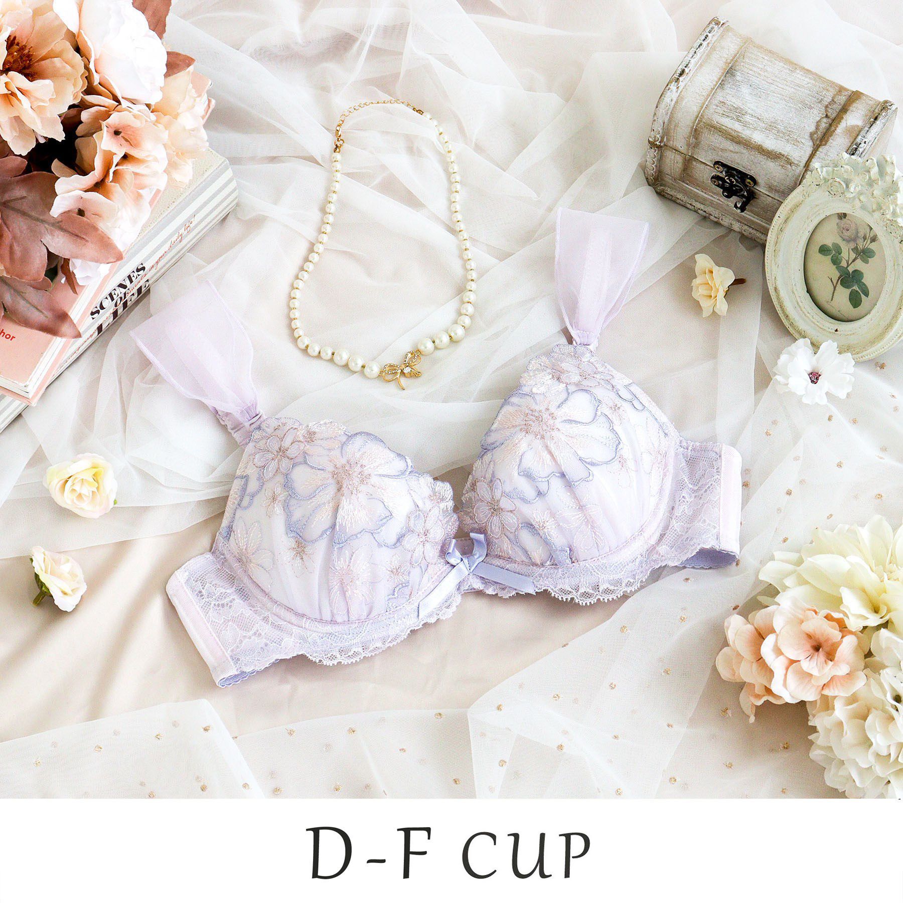 Risa Magli「ピア ブラジャー （D-F） ＜リサマリ ミラクル谷間ブラ＞」|インナー|パープル(083)