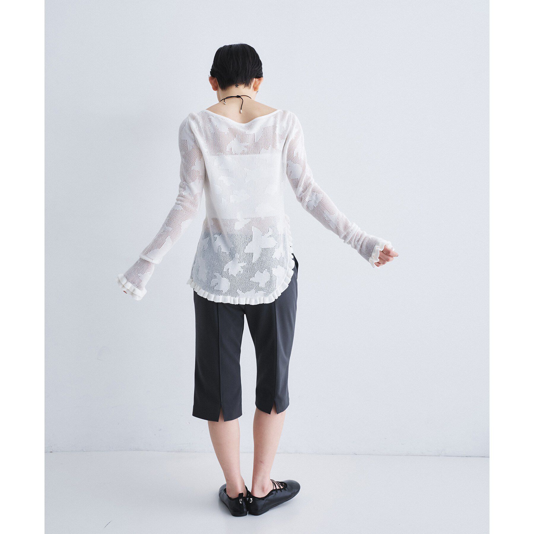CODE A「flower mesh pullover」|ニット・セーター|