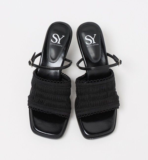 SY UNITED ARROWS「＜SY＞シースルーギャザー サンダル50&uarr;」|サンダル|