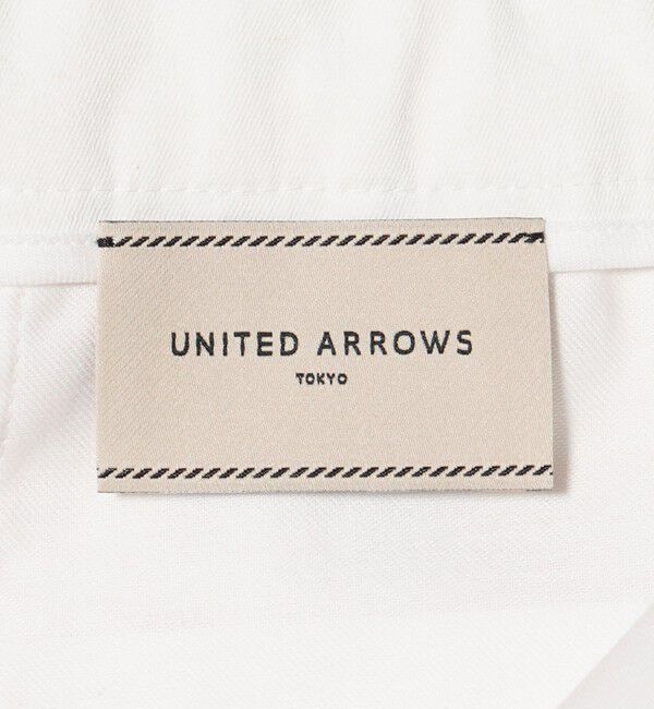UNITED ARROWS「RIRANCHA ツイル スリムパンツ WHITE ‐ウォッシャブル‐」|スラックス|