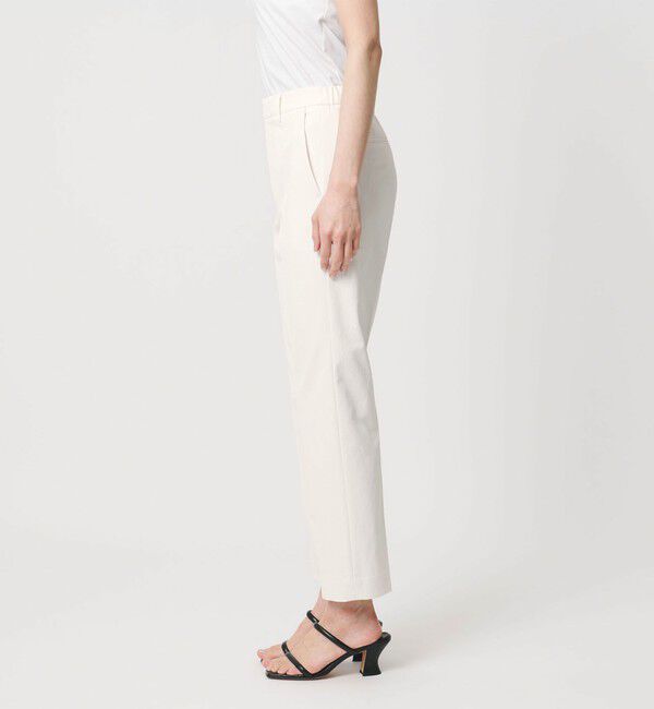 UNITED ARROWS「RIRANCHA ツイル スリムパンツ WHITE ‐ウォッシャブル‐」|スラックス|