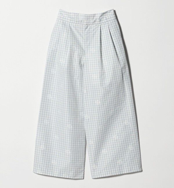 UNITED ARROWS「ギンガムチェック フラワー ジャガード ワイドパンツ ‐ウォッシャブル‐」|その他|