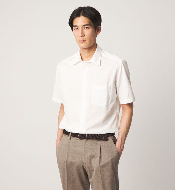 UNITED ARROWS「ロイヤルオックス ショートスリーブ セミワイドカラーシャツ  COMFORT EASY―MODEL 抗菌防臭」|シャツ・ブラウス|