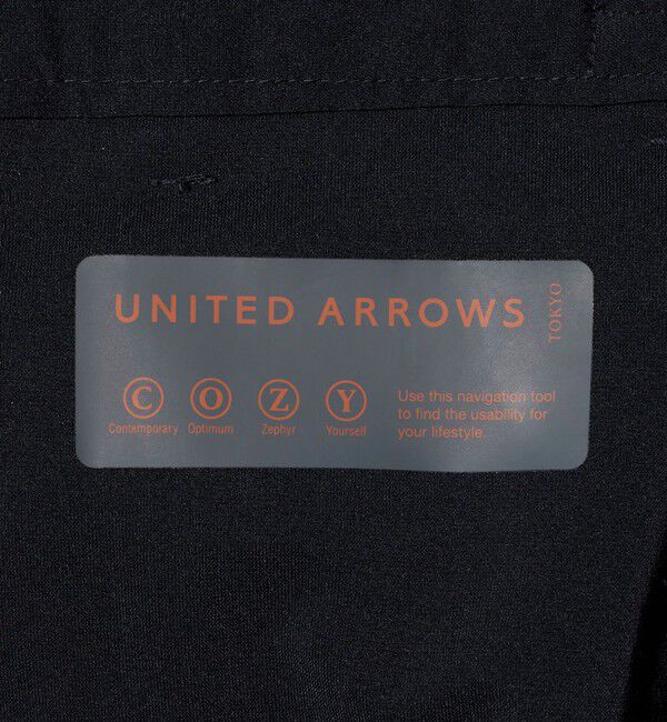 UNITED ARROWS「タフタ サイドシャーリング 1プリーツ パンツ UA COZY ウォッシャブル ヨコストレッチ」|スラックス|