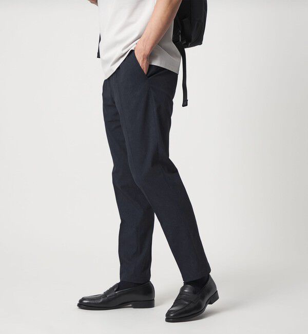UNITED ARROWS「DotAir ドットエア サイドシャーリング 1プリーツ パンツ UA COZY ウォッシャブル ストレッチ 防しわ」|チノ|