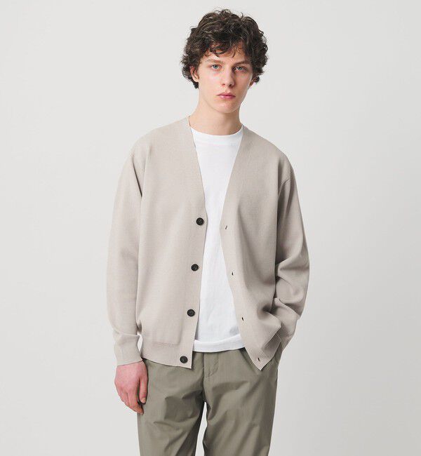 UNITED ARROWS「フォーシーズンズ ミラノリブ カーデガン」|カーディガン|NATURAL
