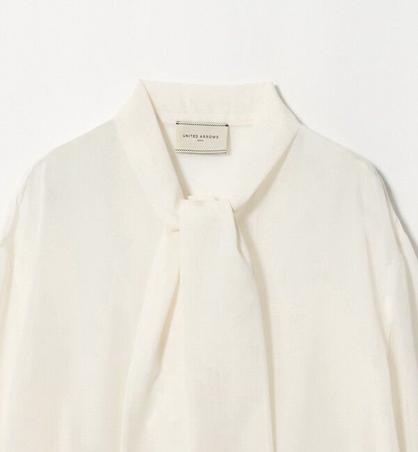 UNITED ARROWS「マナード ボウタイ ブラウス」|シャツ・ブラウス|