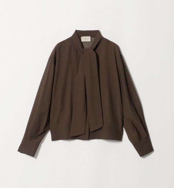 UNITED ARROWS「マナード ボウタイ ブラウス」|シャツ・ブラウス|DK.BROWN