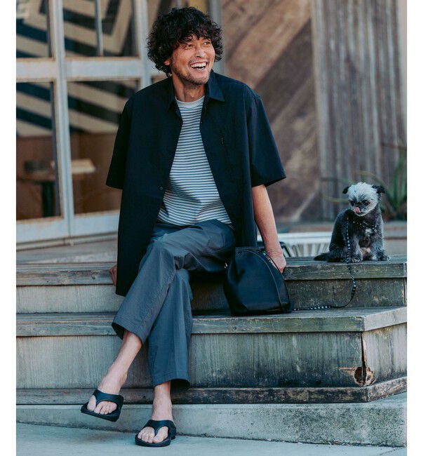 UNITED ARROWS green label relaxing「WONDER CLOTH ジャストルーズ レギュラーカラー 半袖 シャツ -ストレッチ・接触冷感・吸水速乾-」|シャツ・ブラウス|