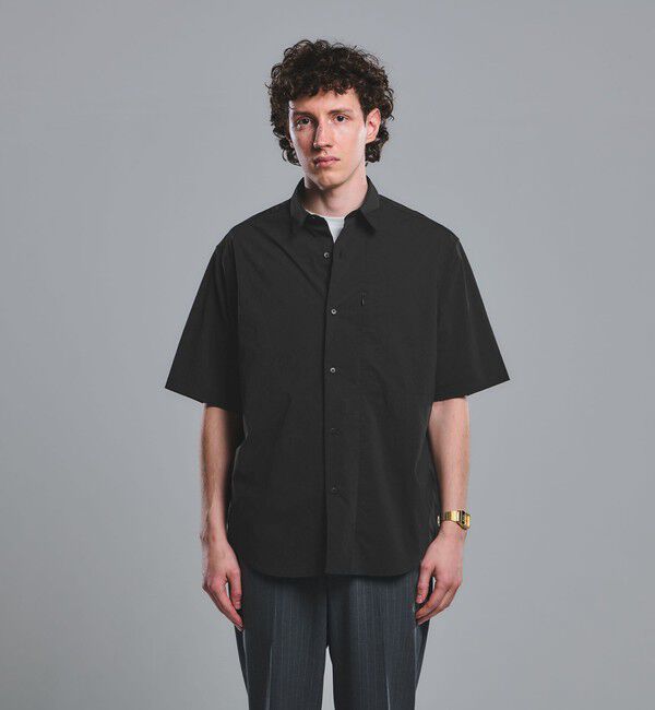 UNITED ARROWS green label relaxing「WONDER CLOTH ジャストルーズ レギュラーカラー 半袖 シャツ -ストレッチ・接触冷感・吸水速乾-」|シャツ・ブラウス|
