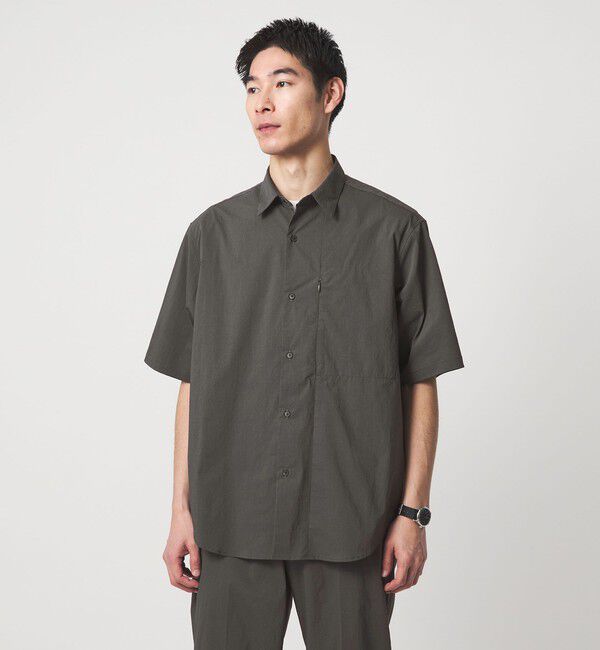 UNITED ARROWS green label relaxing「WONDER CLOTH ジャストルーズ レギュラーカラー 半袖 シャツ -ストレッチ・接触冷感・吸水速乾-」|シャツ・ブラウス|